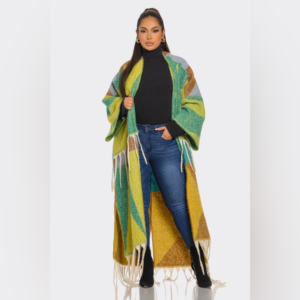 Multi Color Wool Cardigan - Picture 7 of 17